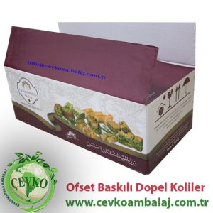 Ofset Baskılı Dopel Koliler çevko ambalaj