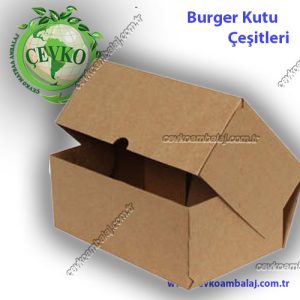 burger kutu çeşitleri çevko matbaa ambalaj ofset baskı özel tasatım logolu burger kutusu