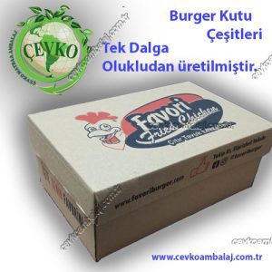 burger kutu çeşitleri çevko matbaa ambalaj ofset baskı özel tasatım logolu burger kutusu